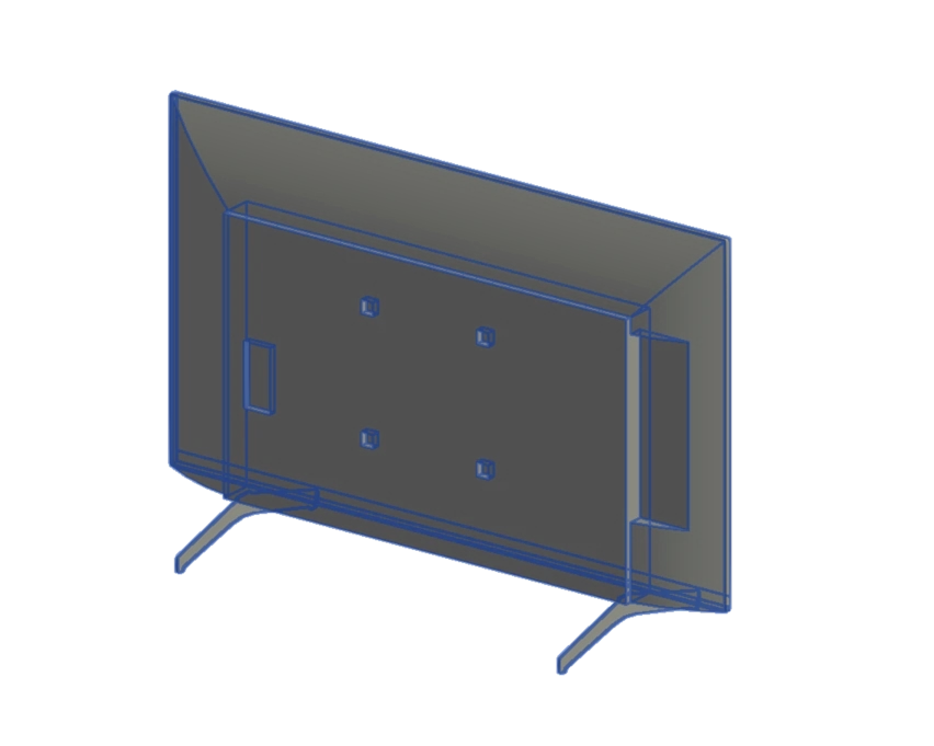 Famille Revit : Téléviseur sur pied